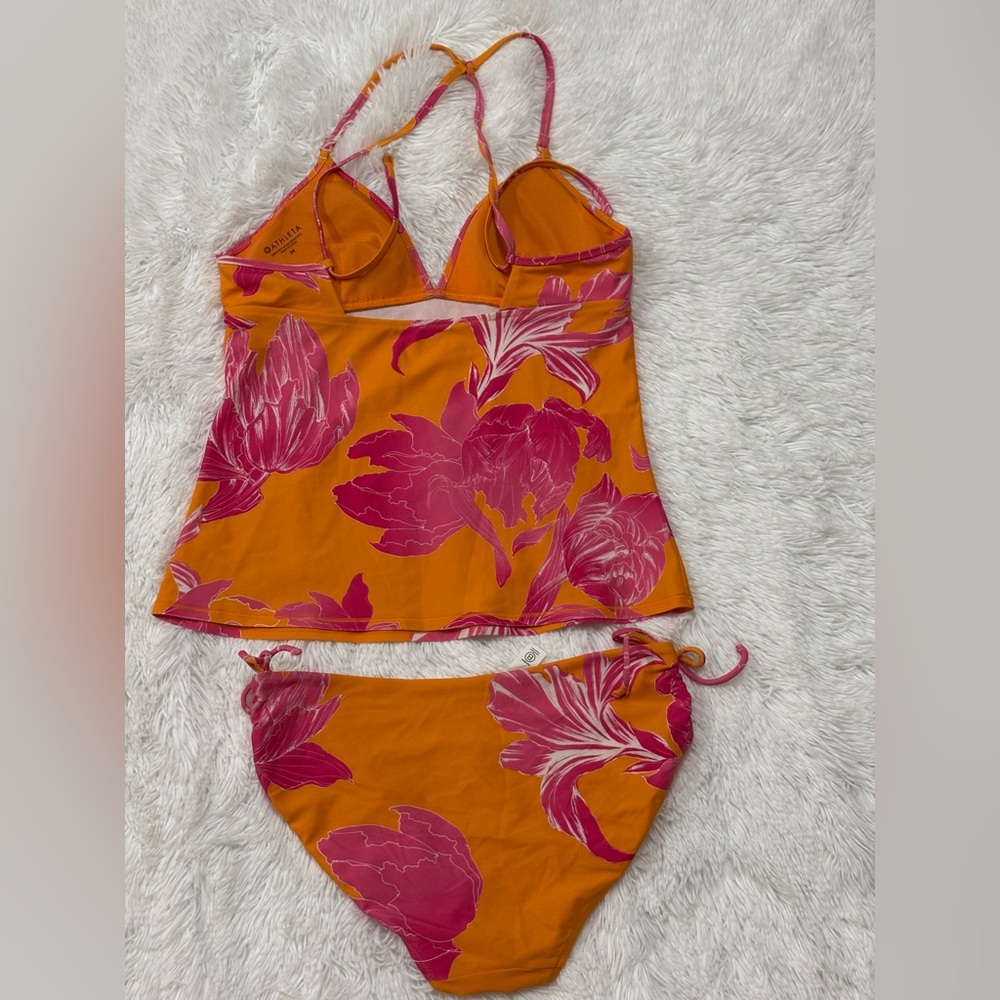 Athleta Orange and Pink Floral Intimate Set - Picture 2 of 8